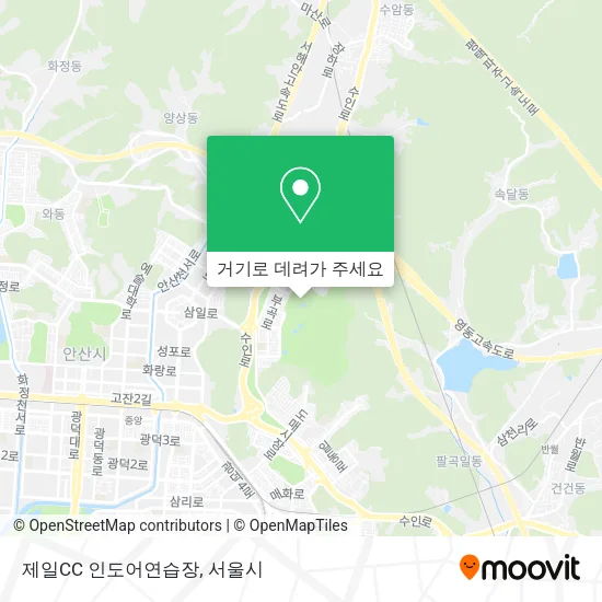 제일CC 인도어연습장 지도
