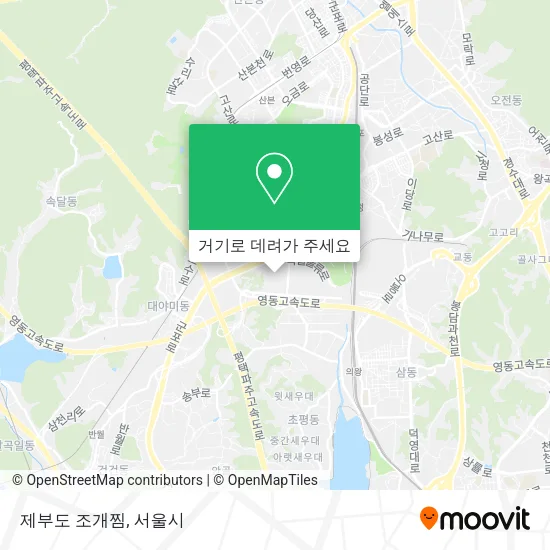 제부도 조개찜 지도