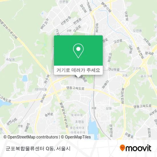 군포복합물류센터 Q동 지도