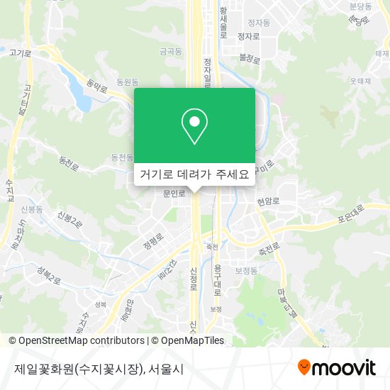 제일꽃화원(수지꽃시장) 지도