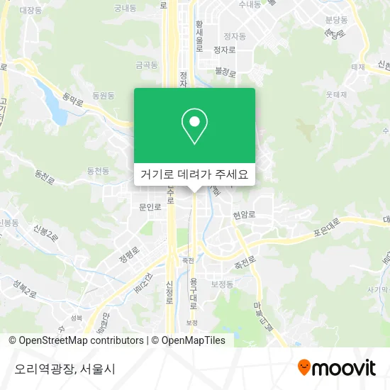 오리역광장 지도