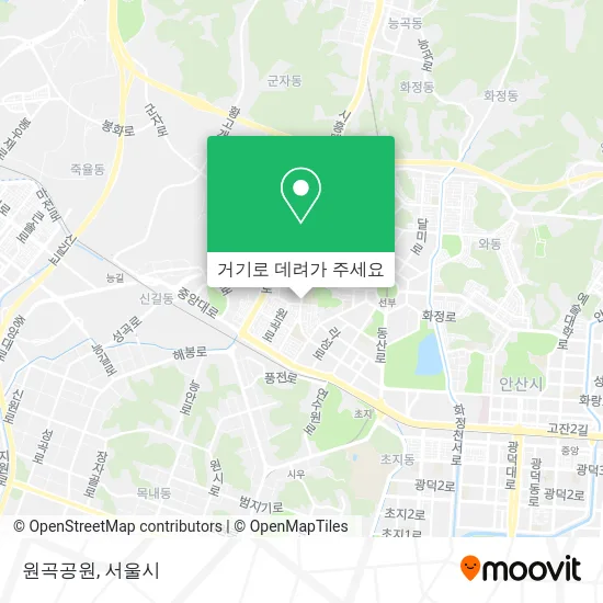 원곡공원 지도