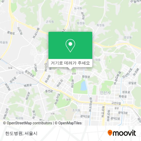 한도병원 지도