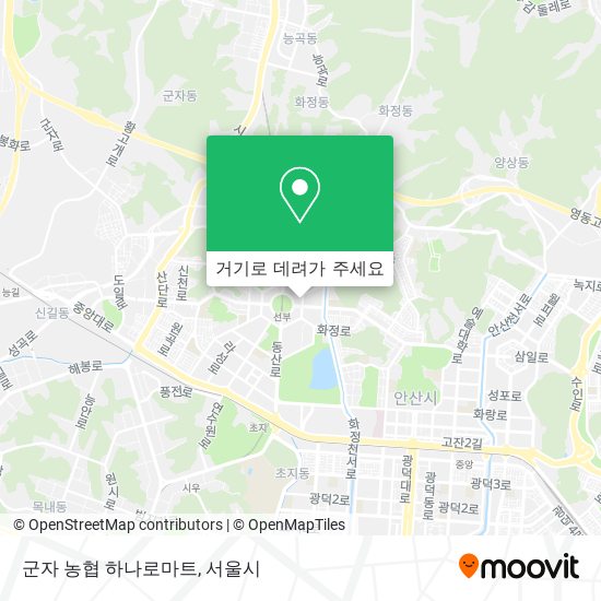 군자 농협 하나로마트 지도
