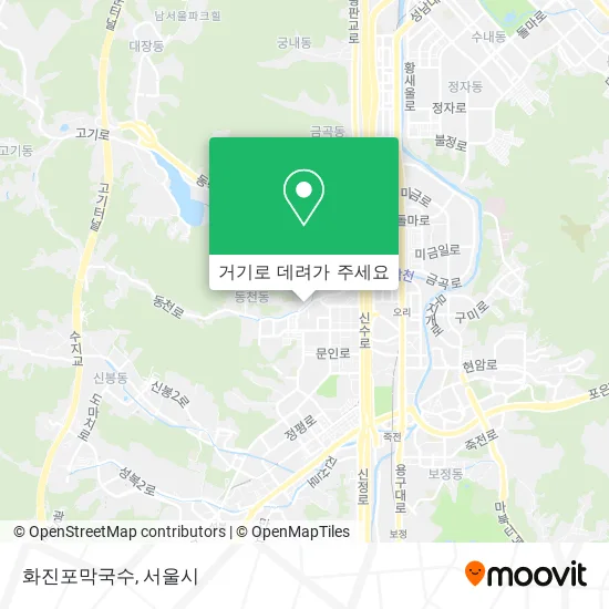 화진포막국수 지도