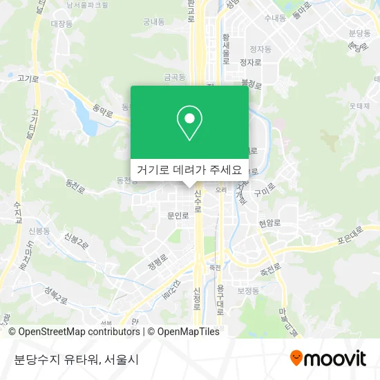 분당수지 유타워 지도