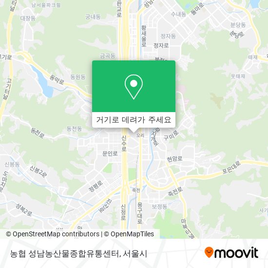 농협 성남농산물종합유통센터 지도