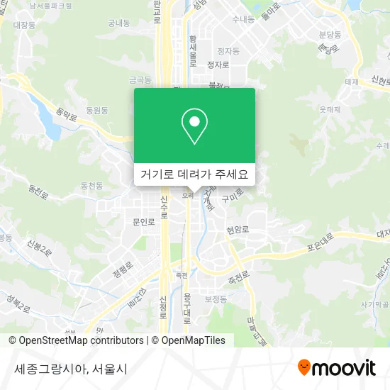 세종그랑시아 지도