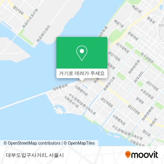대부도입구사거리 지도