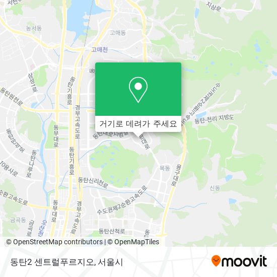 동탄2 센트럴푸르지오 지도