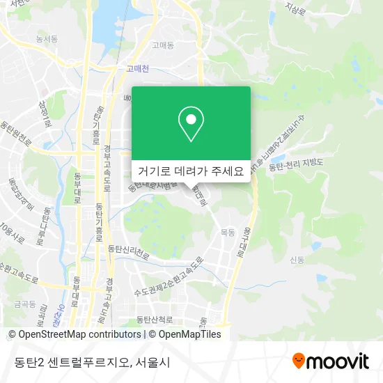 동탄2 센트럴푸르지오 지도