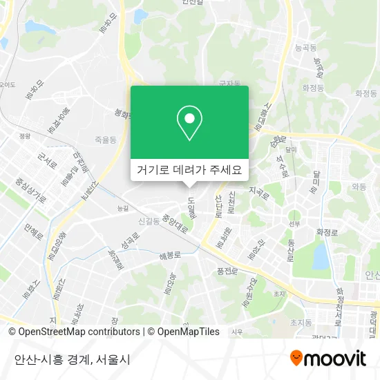 안산-시흥 경계 지도