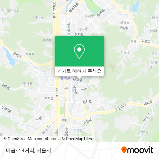 미금로 4거리 지도
