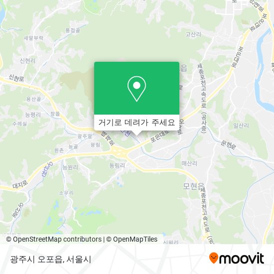 광주시 오포읍 지도