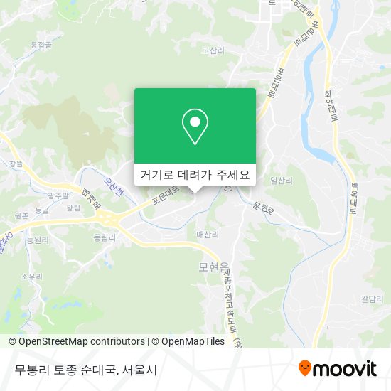 무봉리 토종 순대국 지도