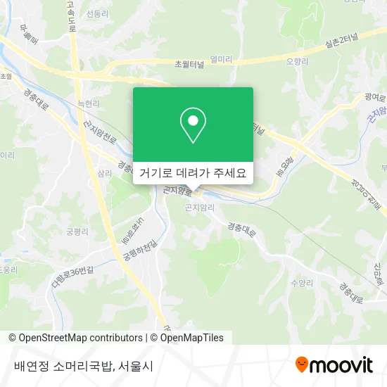 배연정 소머리국밥 지도