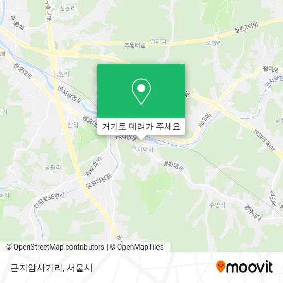 곤지암사거리 지도