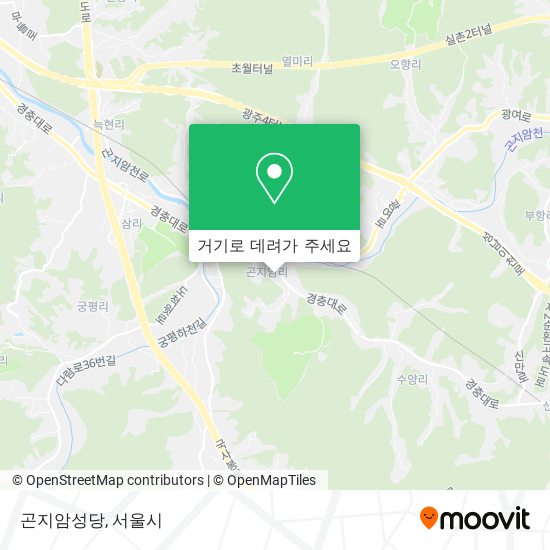 곤지암성당 지도