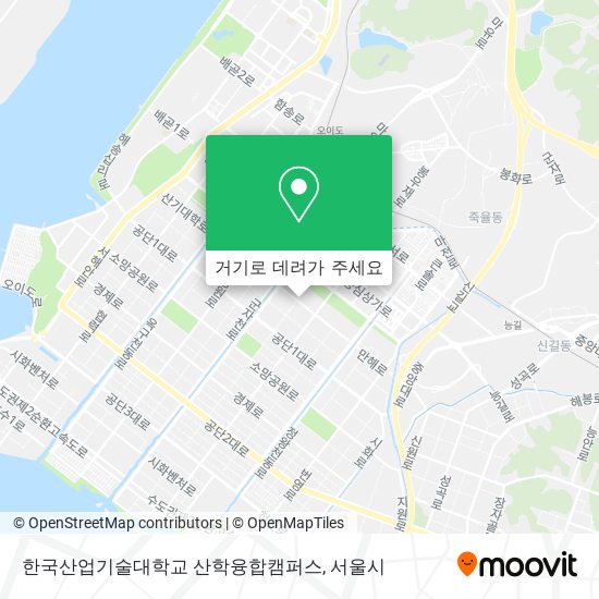 한국산업기술대학교 산학융합캠퍼스 지도