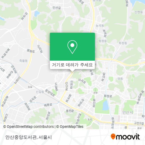 안산중앙도서관 지도