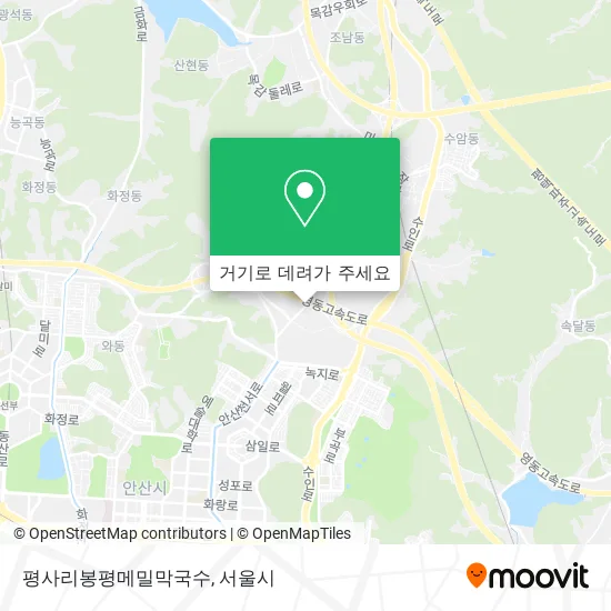평사리봉평메밀막국수 지도