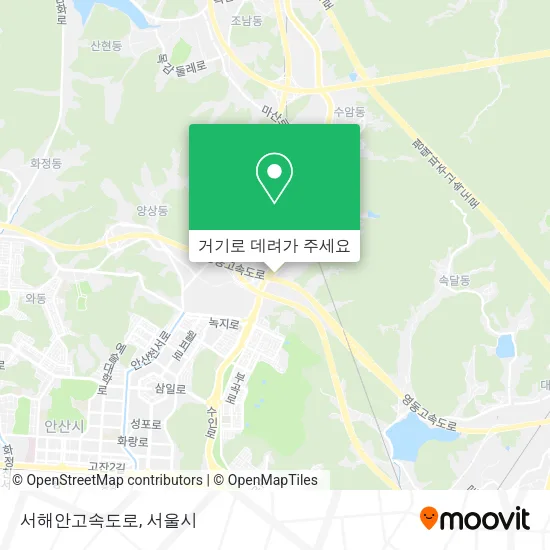 서해안고속도로 지도