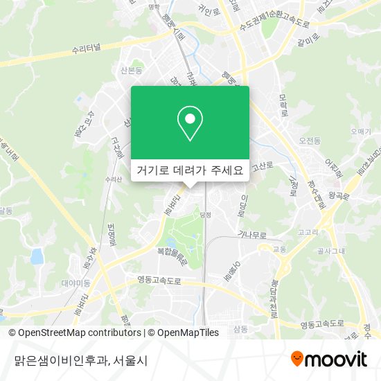 맑은샘이비인후과 지도