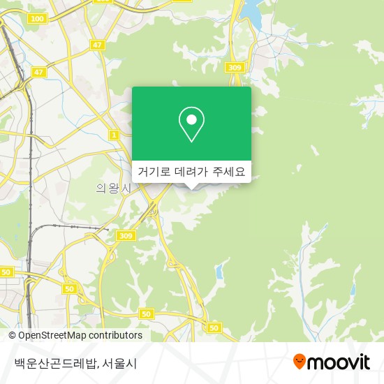 백운산곤드레밥 지도