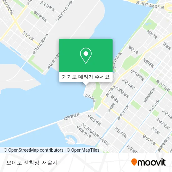 오이도 선착장 지도