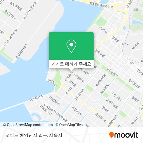 오이도 해양단지 입구 지도