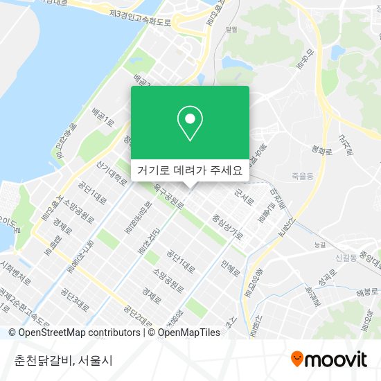 춘천닭갈비 지도