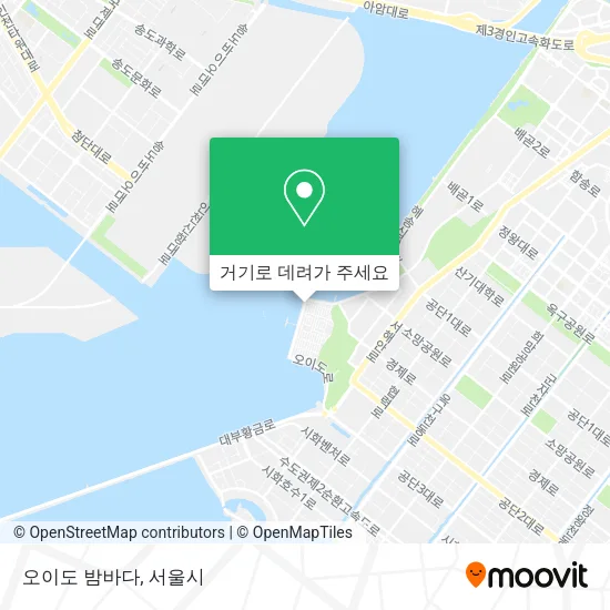 오이도 밤바다 지도