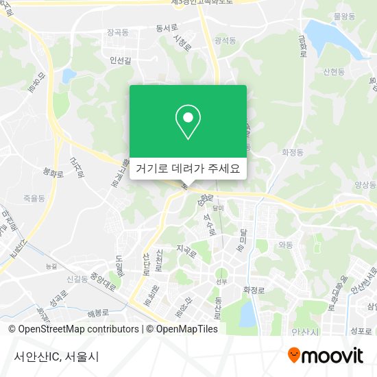 서안산IC 지도