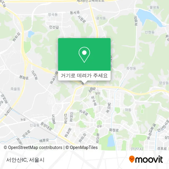 서안산IC 지도