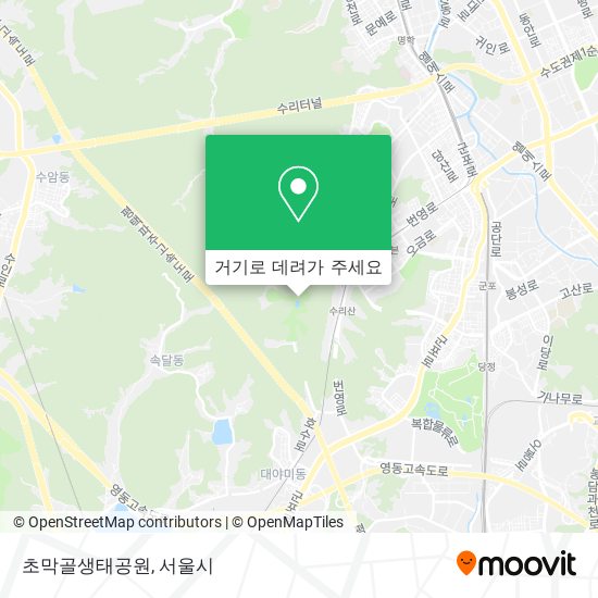 초막골생태공원 지도
