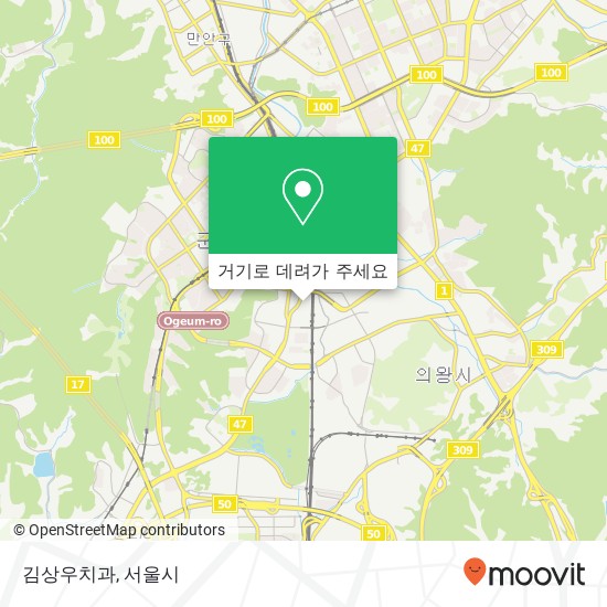 김상우치과 지도