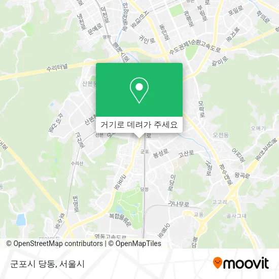 군포시 당동 지도