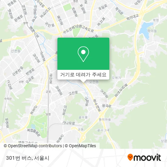 301번 버스 지도