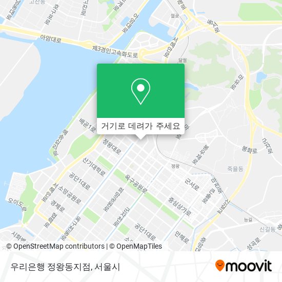 우리은행 정왕동지점 지도