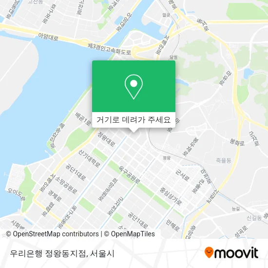 우리은행 정왕동지점 지도