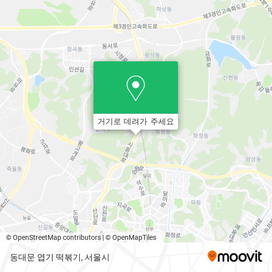 동대문 엽기 떡볶기 지도