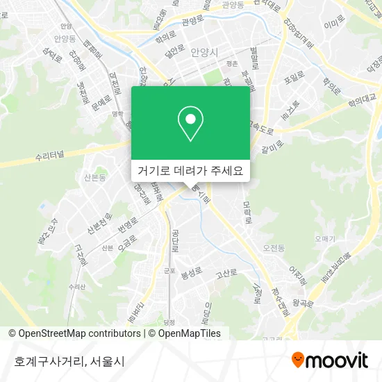호계구사거리 지도