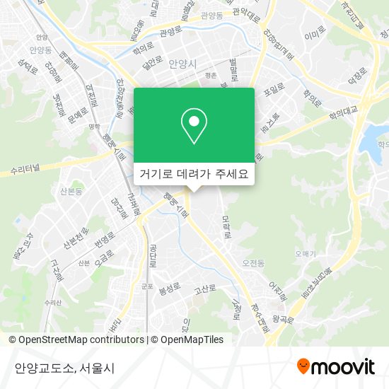 안양교도소 지도