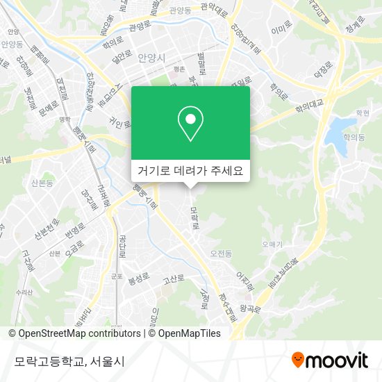 모락고등학교 지도