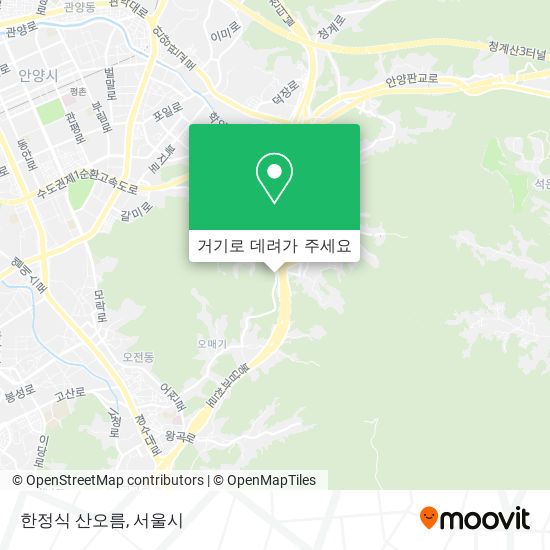 한정식 산오름 지도