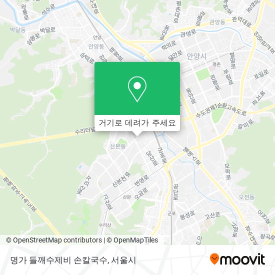 명가 들깨수제비 손칼국수 지도