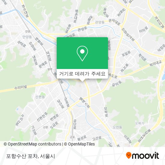 포항수산 포차 지도