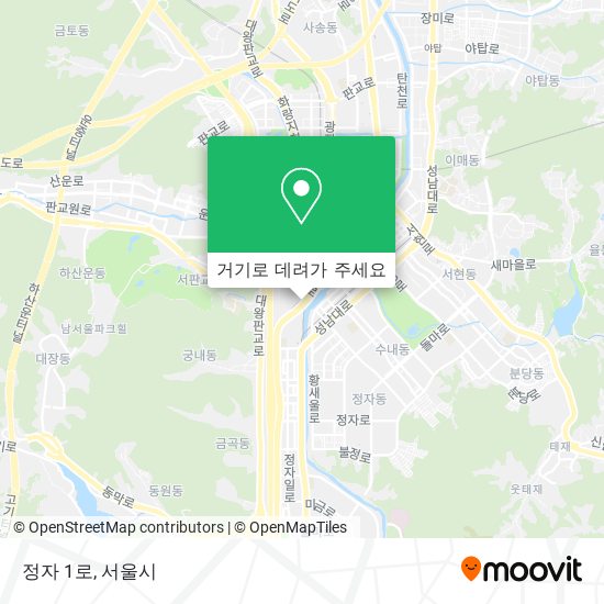 정자 1로 지도