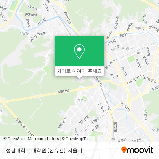 성결대학교 대학원 (신유관) 지도