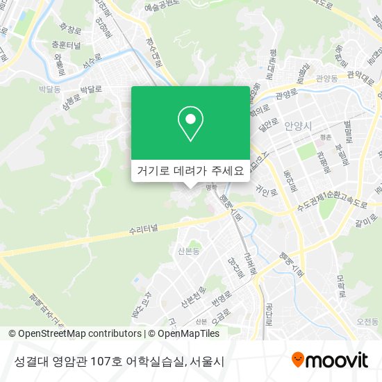 성결대 영암관 107호 어학실습실 지도